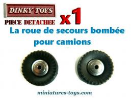La roue de secours bombée convexe pour camions miniatures Dinky Toys