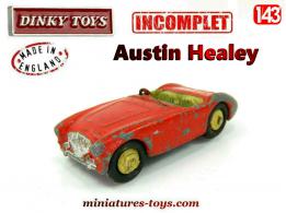 Le cabriolet Austin Healey 100 miniature par Dinky Toys au 1/43e incomplet