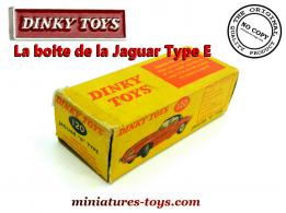 La boite de la Jaguar Type E miniature Dinky Toys England au 1/43e