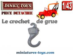 Le crochet de grue de la Jeep dépanneuse miniature Dinky Toys au 1/43e