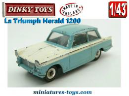 Le coupé Triumph Herald 1200 miniature par Dinky Toys au 1/43e