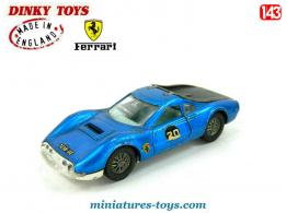 La Ferrari Dino 206S bleue en miniature de Dinky Toys England au 1/43e