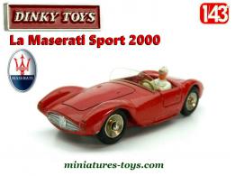 La Maserati Sport 2000 rouge miniature de Dinky Toys France au 1/43e