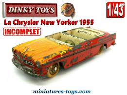 La Chrysler New Yorker miniature de Dinky Toys France au 1/43e incomplète