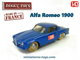 Le coupé Alfa-Romeo 1900 miniature de Dinky Toys au 1/43e repeint