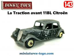 La Traction avant 11BL Citroën miniature de Dinky Toys France au 1/43e