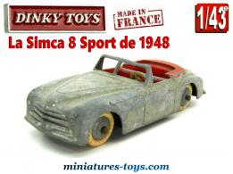 La Simca 8 Sport miniature de Dinky Toys au 1/43e