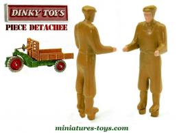 Le conducteur métal pour la Motocart miniature Dinky Toys au 1/43e