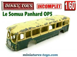 L'autobus parisien Somua Panhard OP5 miniature de Dinky Toys incomplet