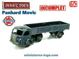 Le Panhard Movic et la semi remorque SNCF de Dinky Toys au 1/50e incomplet