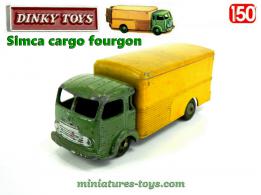 Le camion Simca cargo fourgon miniature de Dinky Toys au 1/50e incomplet