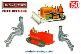 Le conducteur métal pour le Bulldozer Blaw Knox miniature Dinky Toys au 1/50e