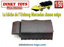 La bâche noire pour le Mercedes Unimog chasse neige miniature Dinky Toys