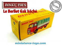 La boite du camion Berliet Gak bâché miniature de Dinky Toys France au 1/43e