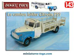 Le camion laitier Citroën P55 miniature de Dinky Toys au 1/43e incomplet