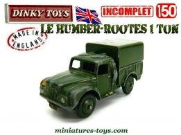Le camion militaire anglais Humber Rootes miniature Dinky Toys au 1/50e