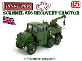 Le camion Scammel 6x6 dépanneuse militaire miniature de Dinky Toys au 1/50e
