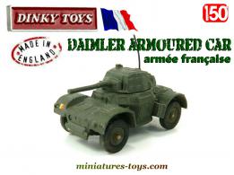 Le Daimler armoured car en miniature par Dinky Toys England au 1/50e