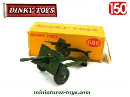 Le canon de 25 Pounder en miniature de Dinky Toys England au 1/50e