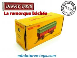 La boite de la remorque bâchée miniature de Dinky Toys France au 1/50e