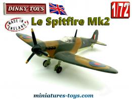 Le chasseur Spitfire MkII miniature par Dinky Toys england au 1/72e