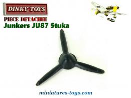 L'hélice noire du Junkers JU87 Stuka miniature de Dinky Toys England