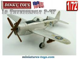 Le chasseur Thunderbolt P47 miniature par Dinky Toys england au 1/72e