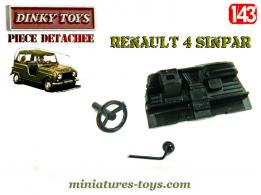 Le tableau de bord de la Renault 4 Sinpar de Dinky Toys France au 1/43e