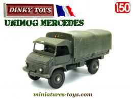 Le camion militaire Unimog Mercedes en miniature par Dinky Toys au 1/50e
