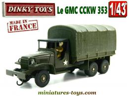 Le camion militaire GMC CCKW 353 6x6 bâché de Dinky Toys France