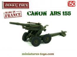 Le canon obusier ABS de 155 en miniature par Dinky Toys France au 1/50e