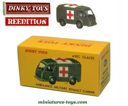 La boite neuve du Renault ambulance militaire miniature de Dinky Toys France