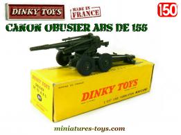 Le canon obusier ABS de 155 en miniature Dinky Toys France au 1/50e