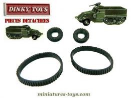 Le kit de pneus et chenilles pour le Half Track miniature de Dinky Toys France