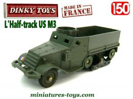 Un Half-track US M3 français en miniature par Dinky Toys au 1/50e