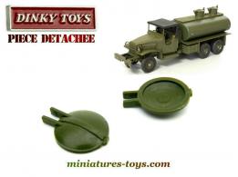 Le couvercle de citerne pour le camion GMC 6x6 militaire miniature de Dinky Toys