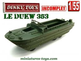 Le DUKW 353 US 6x6 amphibie miniature de Dinky Toys au 1/55e incomplet
