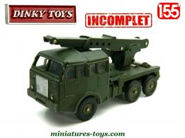 Le camion militaire de dépannage Berliet 6x6 TBU Dinky Toys au 1/55e incomplet