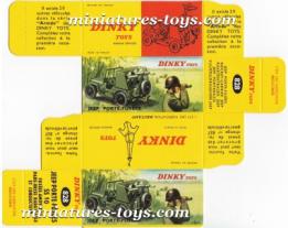 La boite neuve de la Jeep porte fusées SS10 828 de Dinky Toys France