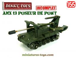 Le poseur de pont AMX 13 miniature de Dinky Toys France au 1/55e incomplet