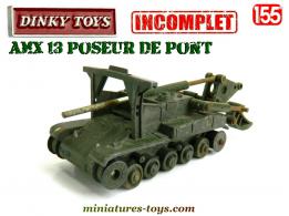 Le poseur de pont AMX 13 miniature de Dinky Toys France au 1/55e incomplet