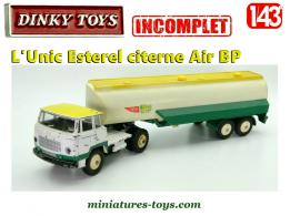 L'Unic Esterel et sa semi remorque citerne Air BP miniature Dinky Toys incomplets