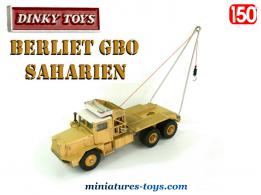 Le camion Berliet GBO saharien 888 en miniature de Dinky Toys France au 1/50e