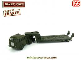 Le Berliet T6 et sa semi remorque porte char miniature de Dinky Toys au 1/55e