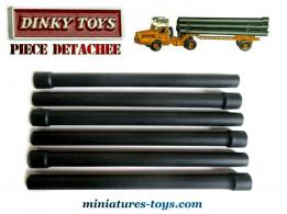 Les six pipelines pour l'Unic saharien miniature de Dinky Toys France