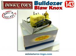 Le Bulldozer Blaw Knox miniature de Dinky Toys England au 1/43e