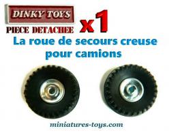 La roue de secours creuse concave pour camions miniatures Dinky Toys