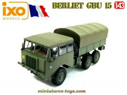 Le Berliet GBU 15 6x6 militaire miniature de Direkt Collections et Ixo au 1/43e