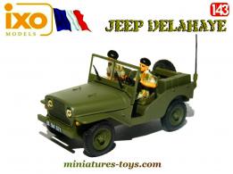 La jeep Delahaye militaire miniature de Direkt Collections et Ixo Models au 1/43e