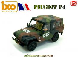 La Peugeot P4 militaire miniature par Direkt Collections et Ixo Models au 1/43e